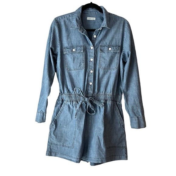 Outerknown Pants - Outerknown Short Organic Cotton Jumpsuit Romper Chambray Denim Medium
